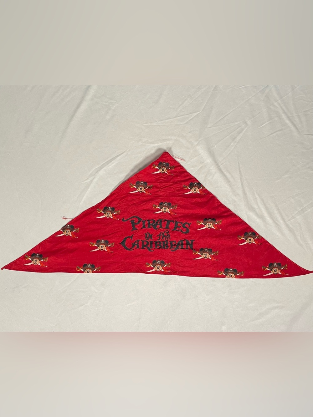 Worn Once-Disney Cruise Line Mickey Mouse Pirates of the Caribbean Scarf Bandana